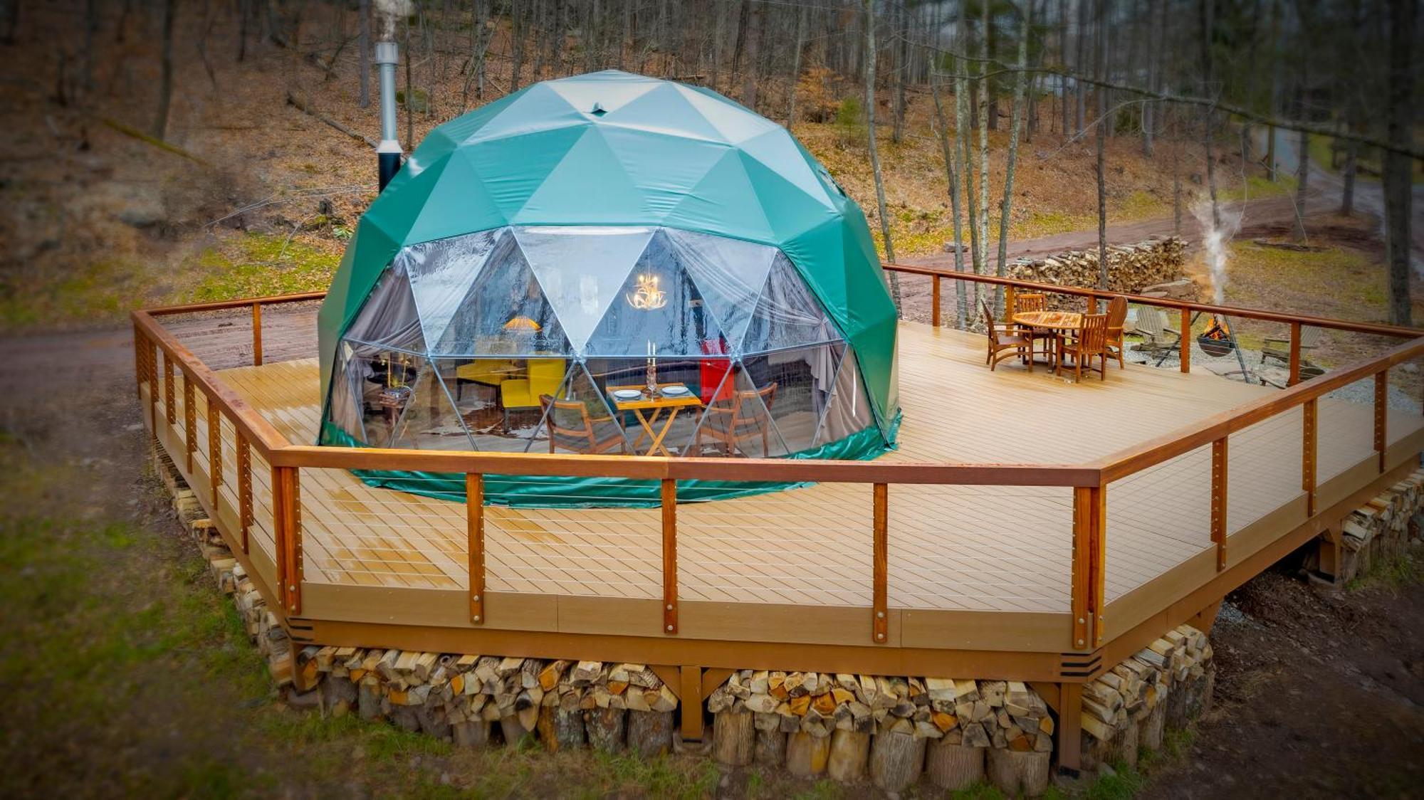 Domes At Catskills Swan Lake Экстерьер фото